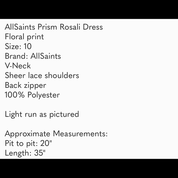 AllSaints Prism Rosali Dress Floral Print - Picture 6 of 6